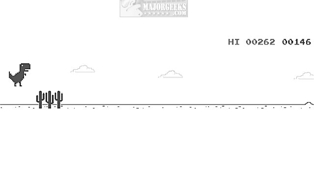 How to Play the Hidden Dinosaur Game in Google Chrome - MajorGeeks